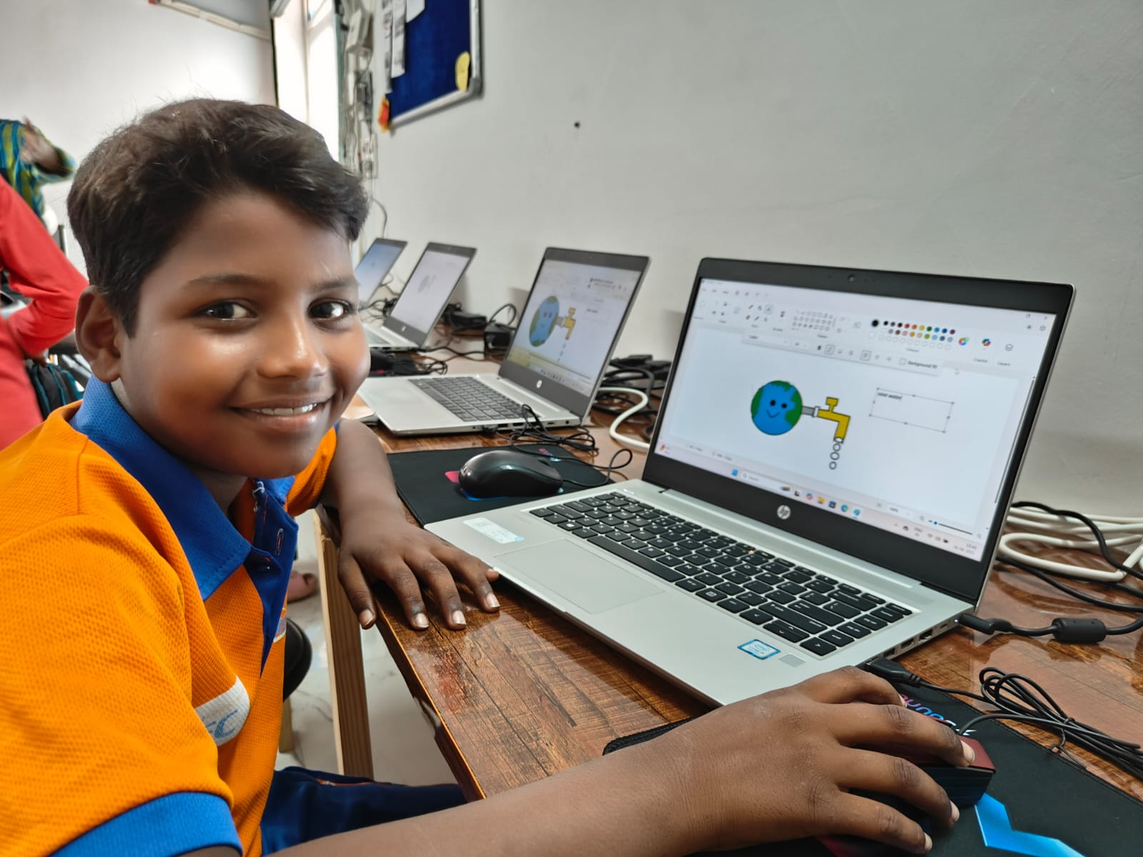 Computer and digital skills training session at Skill Academy