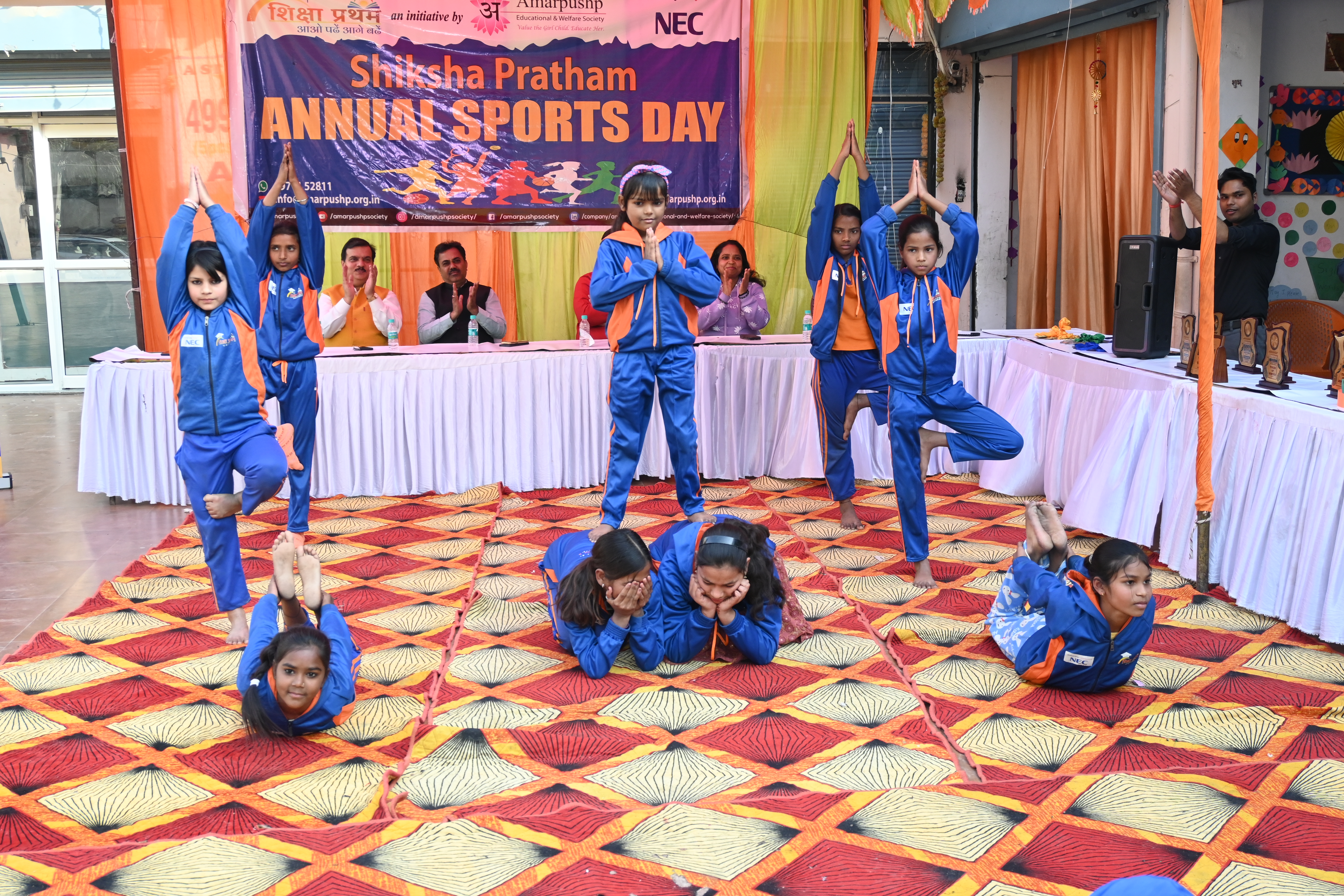 Students participating in athletic activities and sports events